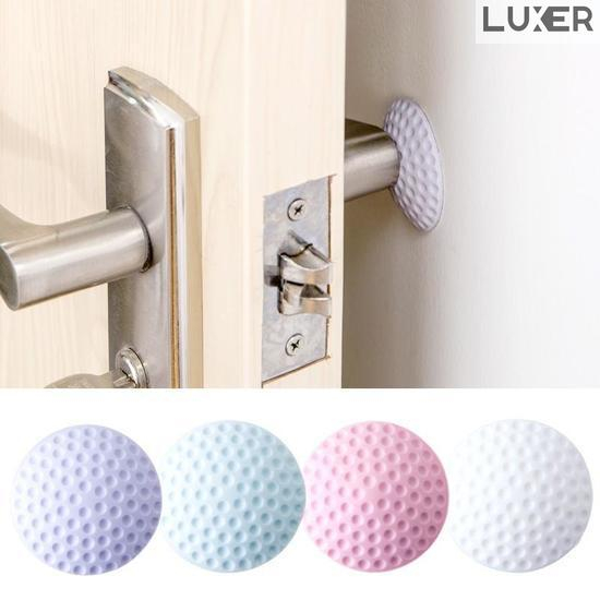 Set Buline Autoadezive Protectie Usi/Mobilier/Parchet din Silicon Cauciucat, Protectie Perete, Multisuprafete, Universal, Dimensiune 5 cm, Alb/Multicolor, Luxer, buline protectie perete bucatarie aragaz pereti dedeman ikea birou copii multisuprafete luxer [7]