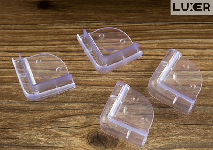 Set 10 Coltare Protectie Pentru Margini/Colturi Mobila, din Silicon, Forma Rotunda, Dimensiuni 3.5x2.5x2 cm, Luxer, protetctie colturi mobila cu muchii ascutite pentru copii dedeman ikea honbach emag jysk leroy pepco luxer [2]