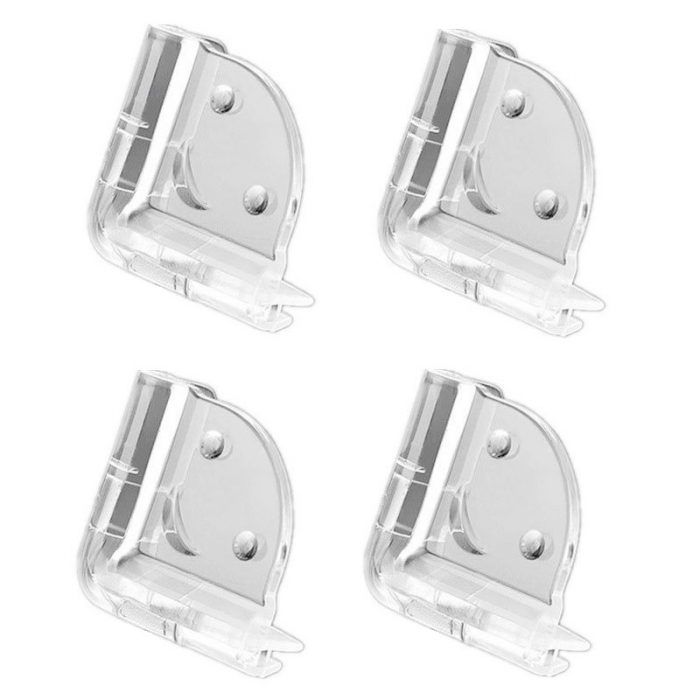 Set 10 Coltare Protectie Pentru Margini/Colturi Mobila, din Silicon, Forma Rotunda, Dimensiuni 3.5x2.5x2 cm, Luxer, protetctie colturi mobila cu muchii ascutite pentru copii dedeman ikea honbach emag jysk leroy pepco luxer [6]