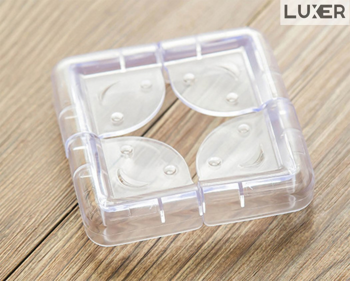 Set 10 Coltare Protectie Pentru Margini/Colturi Mobila, din Silicon, Forma Rotunda, Dimensiuni 3.5x2.5x2 cm, Luxer, protetctie colturi mobila cu muchii ascutite pentru copii dedeman ikea honbach emag jysk leroy pepco luxer [5]