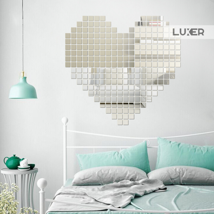 Set oglinzi acrilice patrate Luxer oglinzi decorative de perete oglinda hol oglinzi dedeman pentru living din acril decorativa ikea decor mobexpert jysk emag dormitor living autoadezive oglinda aurie moderne rezistente auriu [4]