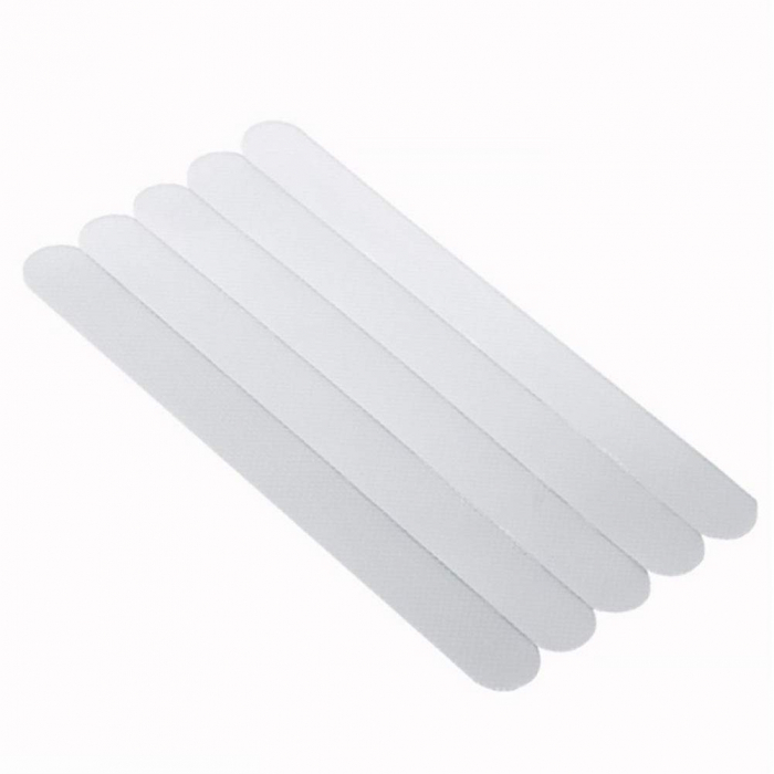 Set 12 Benzi Antiderapante Transparente din Silicon Autoadeziv, Luxer, 20x2cm, benzi antiderapante pentru scaricovor dedeman, interior exterior, util in dus sau baie dedeman jysk, pentru gresie incaltaminte bucatarie din silicon ieftine luxer [2]