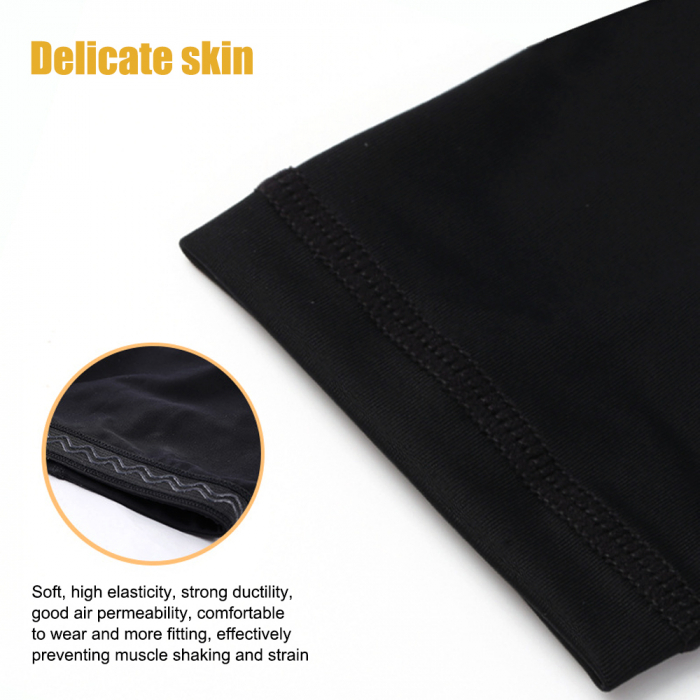 Set 2 Genunchiere Elastice cu Tampon de Protectie Luxer pentru baschet/volei/handbal, Unisex, 46 cm, Negru, genunchiere ortopedice decathlon pentru baschet volei handbal nike tarmak compresive nike pentru suport al genunchiului si al ligamentelor medicale ieftin luxer [12]