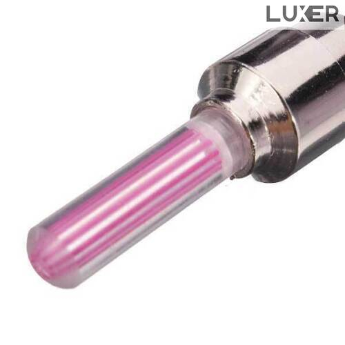 Set 2 Lumini LED pentru Roata Bicicleta/Masina/Motocicleta, cu Ventil, Alimentare: Baterii, Multiple Culori, Luxer, set lumini biciclete, motoare, masini fata spate pentru roata puternice dechatlon auchan carrefour emag fata spate luxer [2]