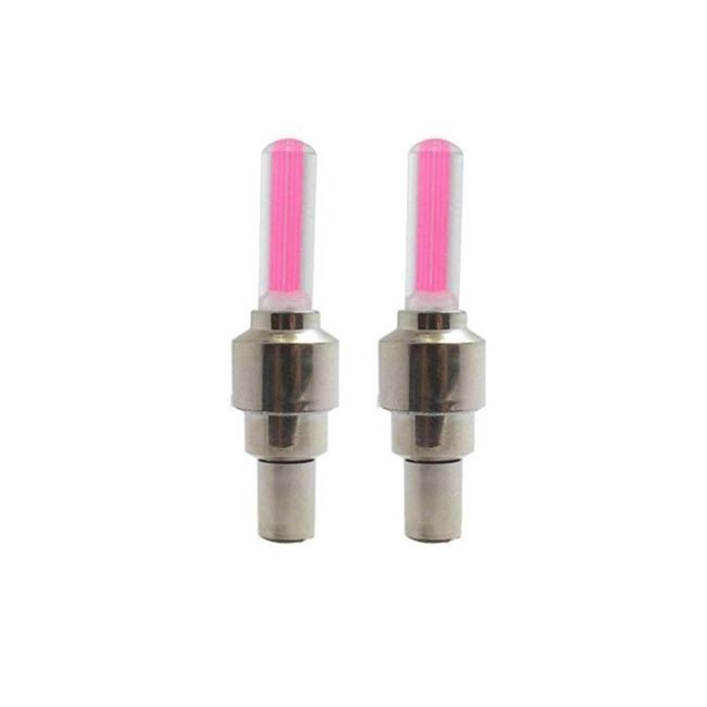 Set 2 Lumini LED pentru Roata Bicicleta/Masina/Motocicleta, cu Ventil, Alimentare: Baterii, Multiple Culori, Luxer, set lumini biciclete, motoare, masini fata spate pentru roata puternice dechatlon auchan carrefour emag fata spate luxer [8]