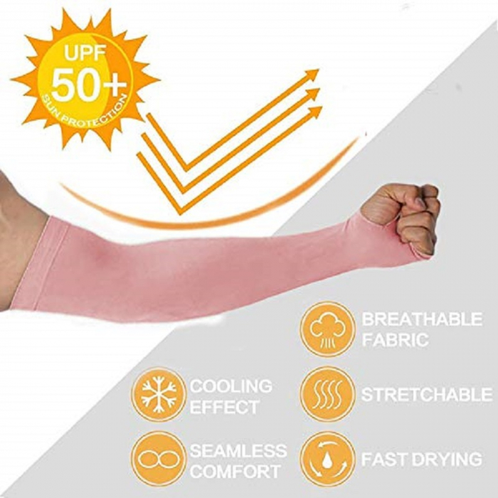 Set 2 Maneci Sport Unisex cu Protectie UV Luxer, Marime Universala, protectie auto, alergat, ciclism, pescuit, Negru, maneca protectie solara uv manusi fortbal alergat decathlon ieftine universale emag luxer [5]