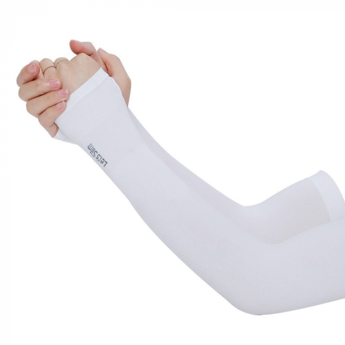Set 2 Maneci Sport Unisex cu Protectie UV Luxer, Marime Universala, protectie auto, alergat, ciclism, pescuit, Negru, maneca protectie solara uv manusi fortbal alergat decathlon ieftine universale emag luxer [1]