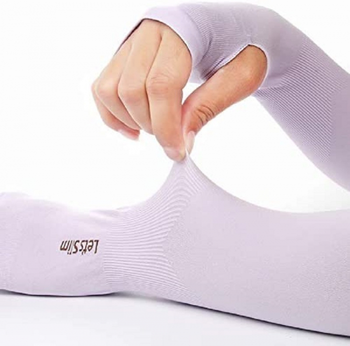 Set 2 Maneci Sport Unisex cu Protectie UV Luxer, Marime Universala, protectie auto, alergat, ciclism, pescuit, Negru, maneca protectie solara uv manusi fortbal alergat decathlon ieftine universale emag luxer [2]