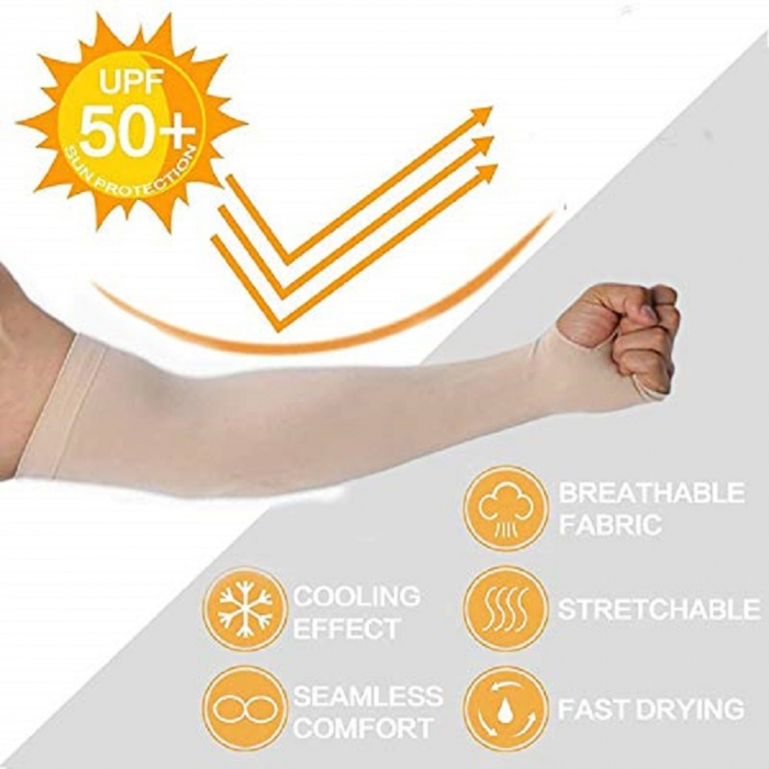 Set 2 Maneci Sport Unisex cu Protectie UV Luxer, Marime Universala, protectie auto, alergat, ciclism, pescuit, Negru, maneca protectie solara uv manusi fortbal alergat decathlon ieftine universale emag luxer [4]