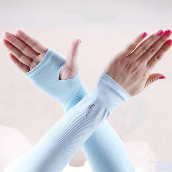 Set 2 Maneci Sport Unisex cu Protectie UV Luxer, Marime Universala, protectie auto, alergat, ciclism, pescuit, Negru, maneca protectie solara uv manusi fortbal alergat decathlon ieftine universale emag luxer [2]