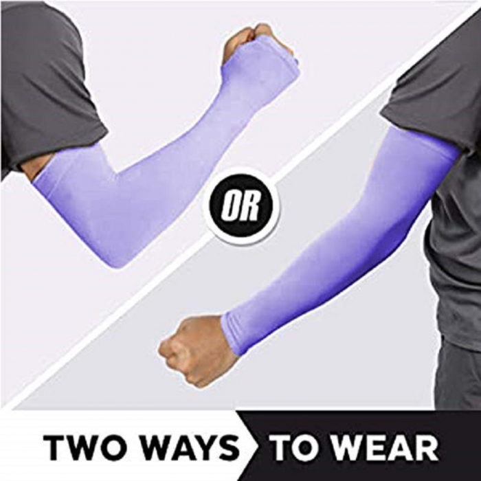 Set 2 Maneci Sport Unisex cu Protectie UV Luxer, Marime Universala, protectie auto, alergat, ciclism, pescuit, Negru, maneca protectie solara uv manusi fortbal alergat decathlon ieftine universale emag luxer [3]