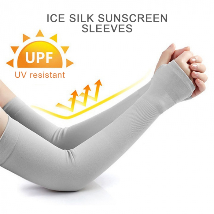 Set 2 Maneci Sport Unisex cu Protectie UV Luxer, Marime Universala, protectie auto, alergat, ciclism, pescuit, Negru, maneca protectie solara uv manusi fortbal alergat decathlon ieftine universale emag luxer [7]