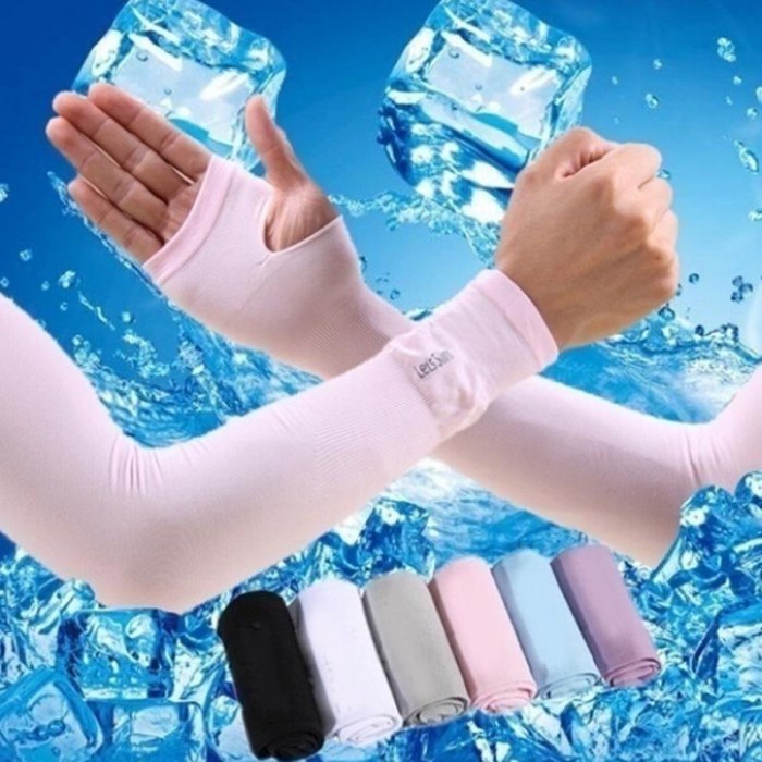 Set 2 Maneci Sport Unisex cu Protectie UV Luxer, Marime Universala, protectie auto, alergat, ciclism, pescuit, Negru, maneca protectie solara uv manusi fortbal alergat decathlon ieftine universale emag luxer [2]
