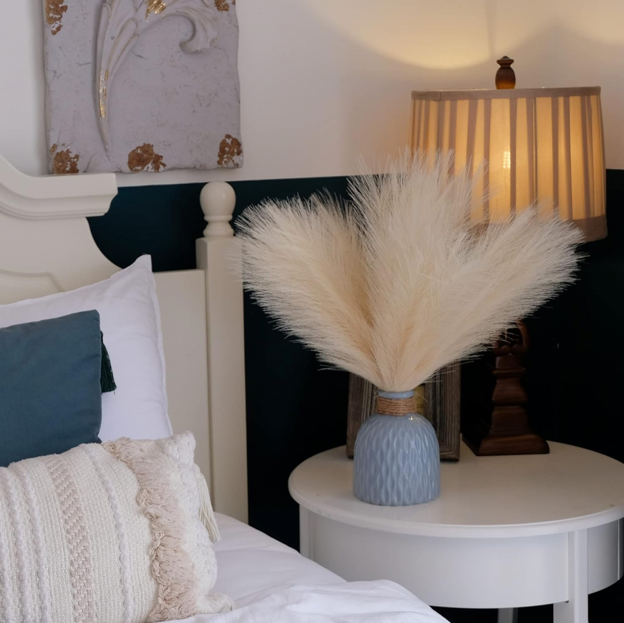 Set 3 Fire Iarba de Pampas Artificiala Din Matase Pentru Decoratiuni Casa, Birou sau Evenimente, Alb, Gri, Bej, Roz, Luxer, plante/flori decorative ornamentale, ornament interior, frunze decor pentru botez/nunta dedeman jysk leroy luxer [5]