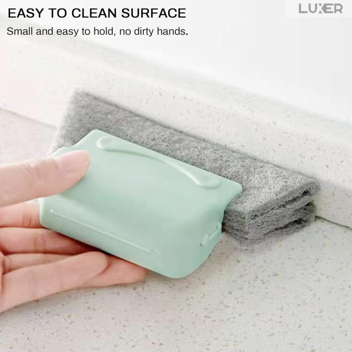 Set 3 Lavete cu Maner + 2 Perii + 2 Mini-Farase Pentru Curatare Tamplarie PVC, Geamuri Termopan, Jaluzele, Grile de Ventilatie Si Alte Locuri Greu Accesibile, Luxer, kit curatare locuri greu accesibile hornbach emag jysk leroy pepco ieftin luxer [6]