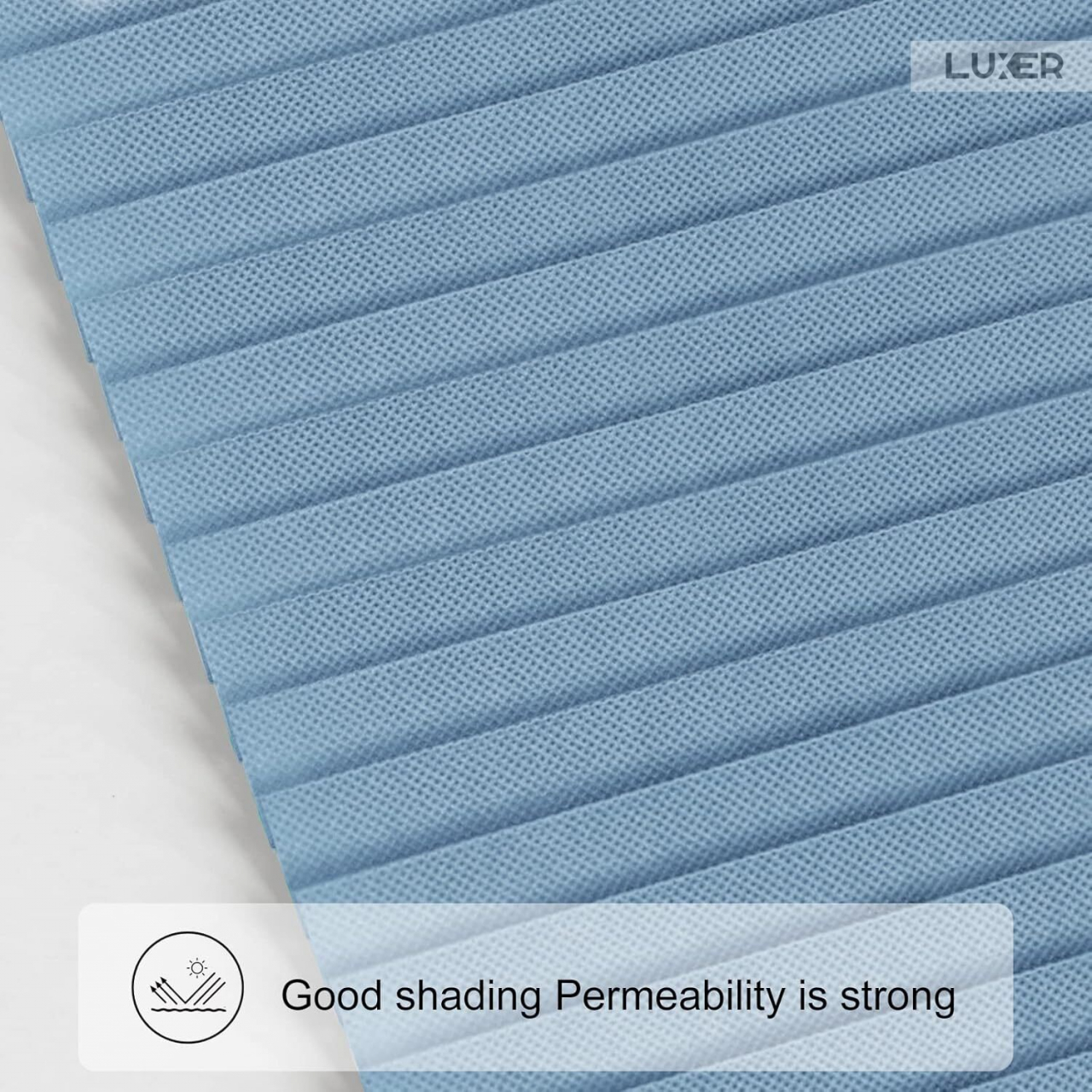 Set 4 Jaluzele Plisate cu Sistem de Prindere Autoadeziv Luxer, Dimensiuni 150X60 cm, Albastru, jaluzele geamuri mansarda rulou dedeman velux leroy merlin pentru ferestre interior hornbach ieftine luxer [8]
