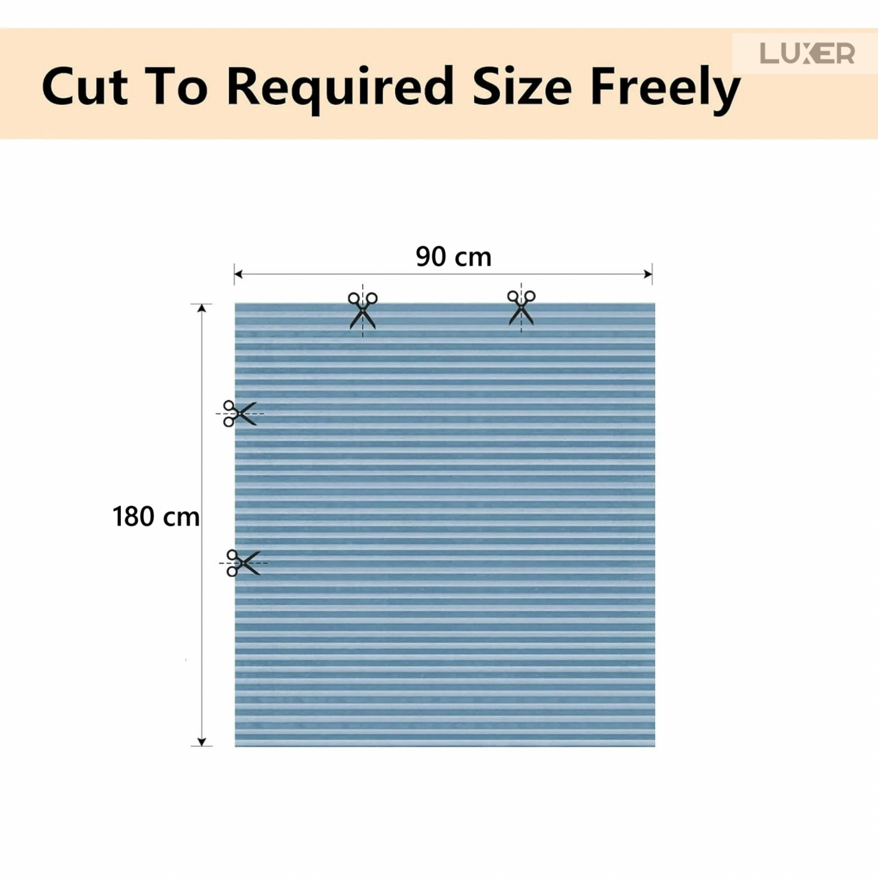 Set 4 Jaluzele Plisate cu Sistem de Prindere Autoadeziv Luxer, Dimensiuni 150X60 cm, Albastru, jaluzele geamuri mansarda rulou dedeman velux leroy merlin pentru ferestre interior hornbach ieftine luxer [14]