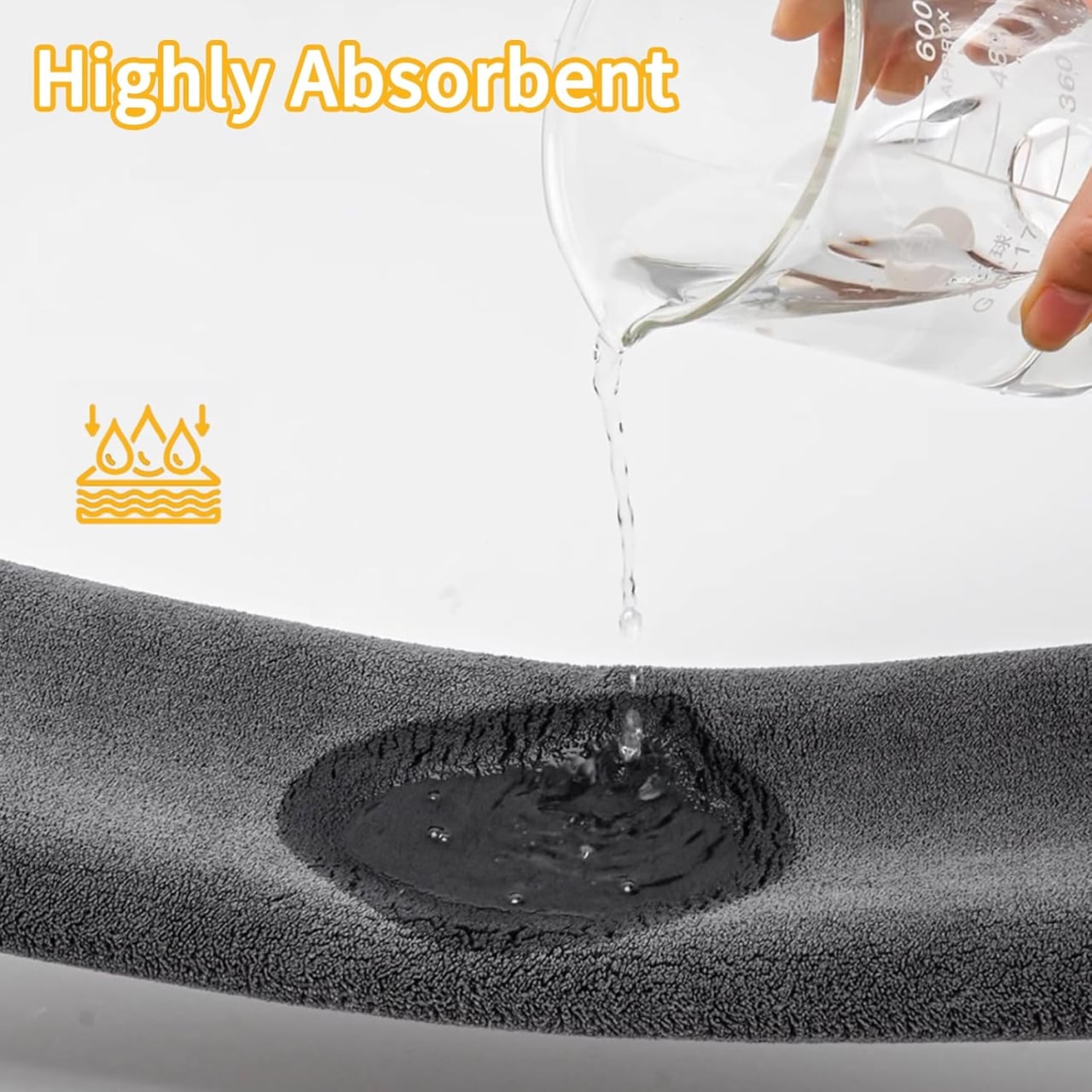 Set 5 lavete magice din microfibra Luxer, 30x30 cm, super absorbante, pentru curățenie generală, bucătărie, baie, geamuri, mobilier și mașină, gri, reutilizabile. [5]