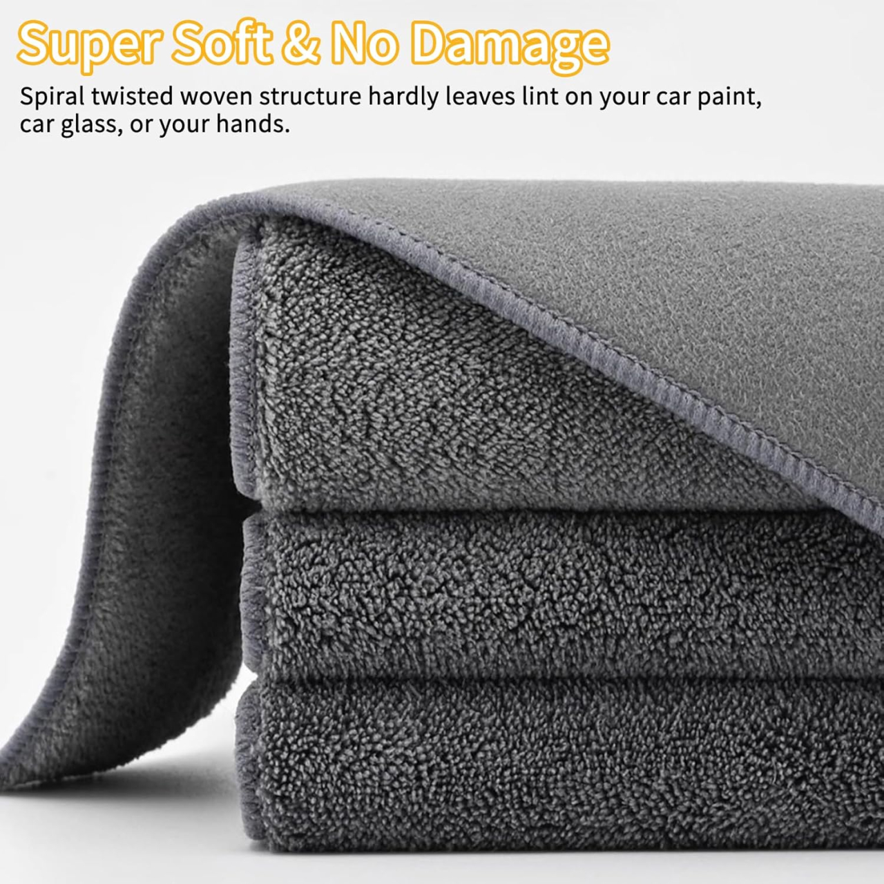 Set 5 lavete magice din microfibra Luxer, 60x30 cm, super absorbante, pentru curățenie generală, bucătărie, baie, geamuri, mobilier și mașină, gri, reutilizabile. [6]