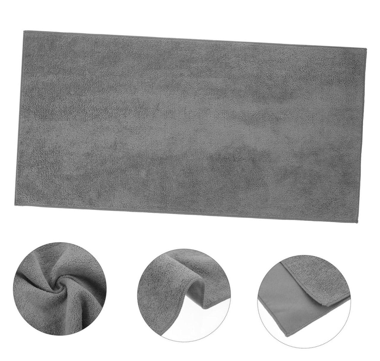 Set 5 lavete magice din microfibra Luxer, 60x30 cm, super absorbante, pentru curățenie generală, bucătărie, baie, geamuri, mobilier și mașină, gri, reutilizabile. [2]