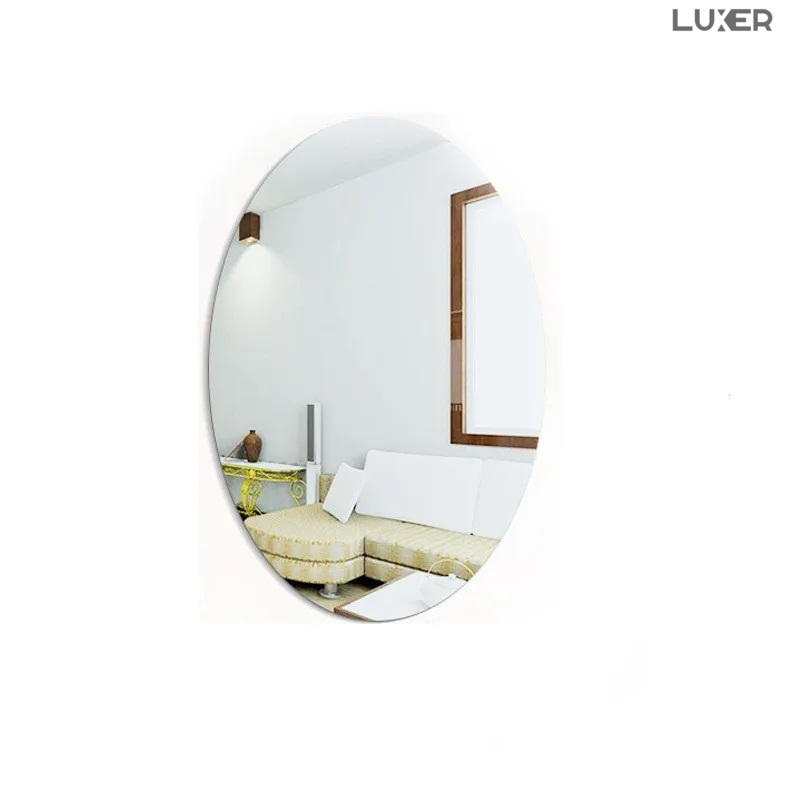 Set 50 Oglinzi Acrilice Autoadezive Luxer, Model Oval, Dimensiuni 8x5 cm, Silver,oglinzi decorative de perete oglinda hol oglinzi dedeman pentru camera din acril decorativa ikea decor mobexpert jysk emag dormitor living autoadezive oglinda moderne rezistente auriu luxer [9]