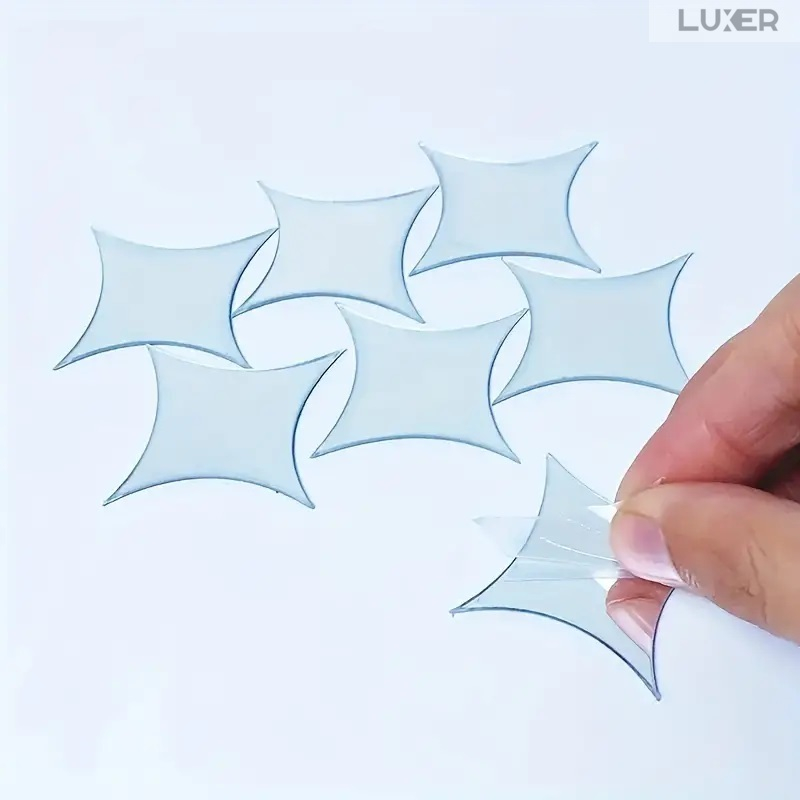Set 50 Oglinzi Acrilice Autoadezive Luxer, Model Stea cu 4 Colturi, Dimensiuni 5x5 cm, Oglinda Decorativa Perete/Mobila pentru Hol Living Baie, Silver [10]
