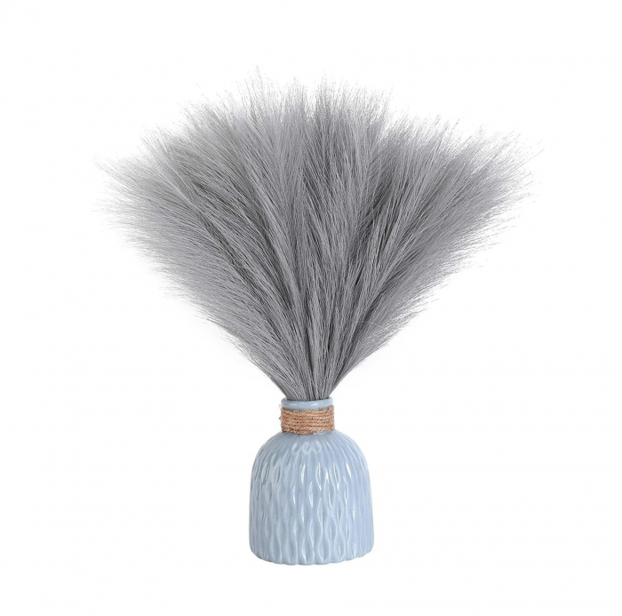 Set 6 Fire Iarba de Pampas Artificiala Din Matase Pentru Decoratiuni Casa, Birou sau Evenimente, Alb, Gri, Bej, Roz, Luxer, plante/flori decorative ornamentale, ornament interior, frunze decor pentru botez/nunta dedeman jysk leroy luxer [11]