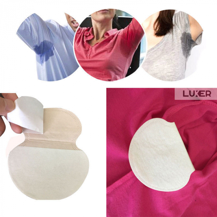 Set 60 Absorbante Subtiri Subrat Autoadezive Pentru Transpiratie Axila, Unisex, 12x9.5 cm, Luxer, absorbant pentru suprat dm subtiri eficiente dr max farmacia tei carrefour auchan absorbante pentru transpiratie zilnice discreet ieftine [3]