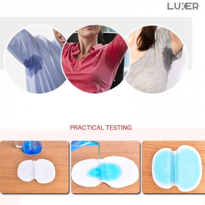 Set 60 Absorbante Subtiri Subrat Autoadezive Pentru Transpiratie Axila, Unisex, 12x9.5 cm, Luxer, absorbant pentru suprat dm subtiri eficiente dr max farmacia tei carrefour auchan absorbante pentru transpiratie zilnice discreet ieftine [12]