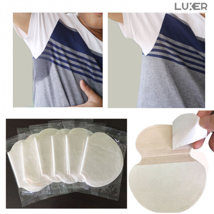 Set 60 Absorbante Subtiri Subrat Autoadezive Pentru Transpiratie Axila, Unisex, 12x9.5 cm, Luxer, absorbant pentru suprat dm subtiri eficiente dr max farmacia tei carrefour auchan absorbante pentru transpiratie zilnice discreet ieftine [8]