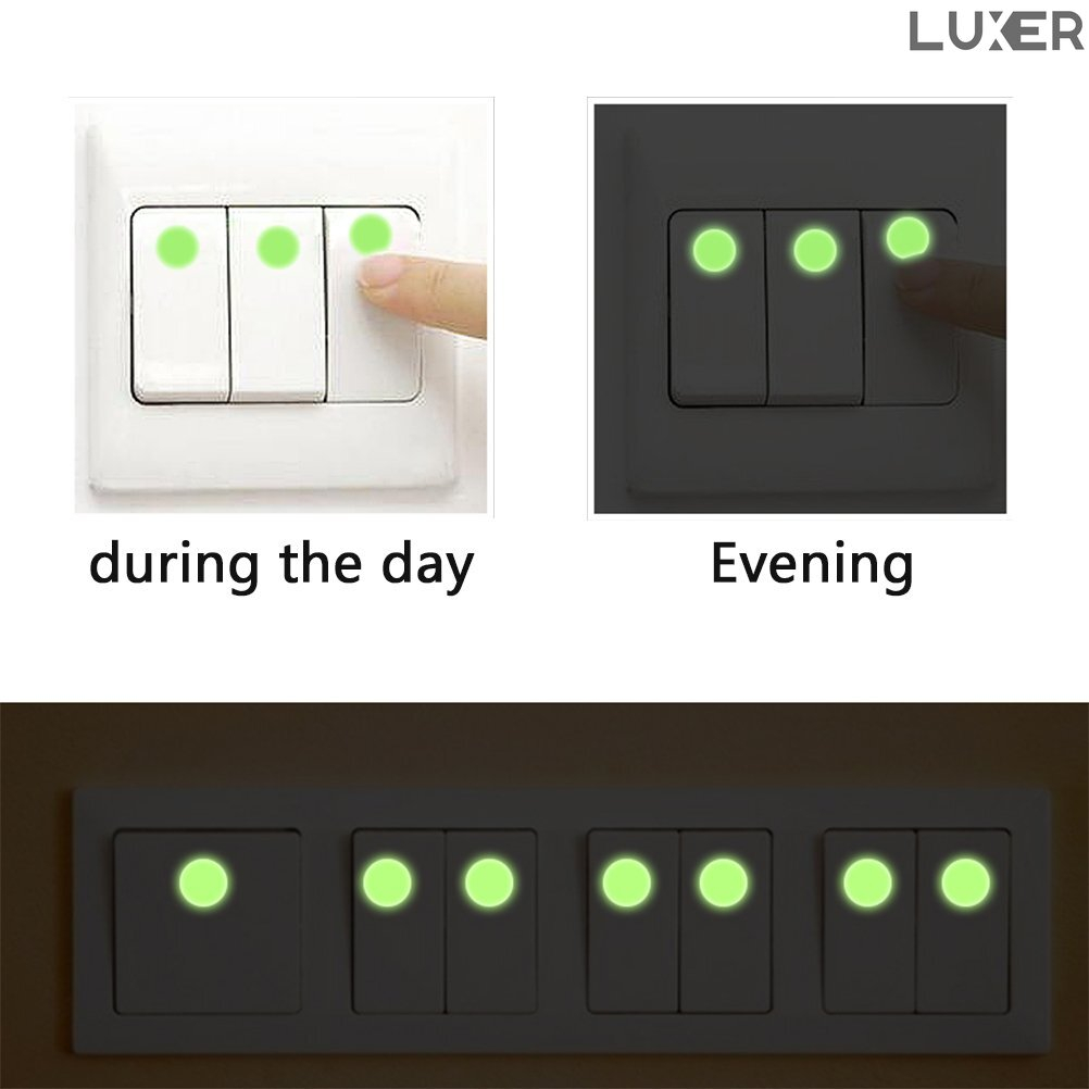 Set Stickere Autoadezive Copii Fosforescente pentru Perete/Mobila/Tavan, Model: Spatiul Astronomic, 210 Buline 4 Dimensiuni si Luna, Luxer, Stickere Decorative Autocoalante Buline si Luna Fosforescente, pentru Tavan/Peretele Camerei Copilului, Spatiu Interstelar, Stele Fosforescente [3]