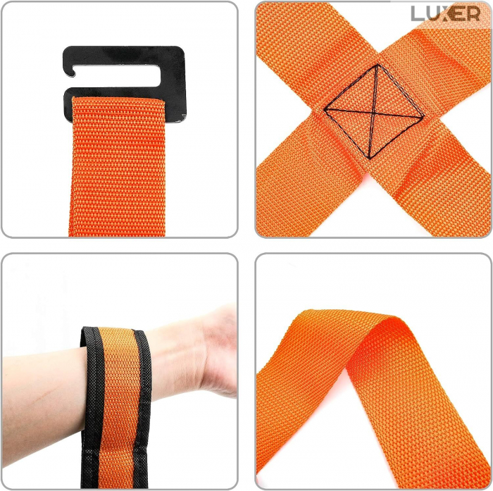Sistem cu 2 Hamuri Pentru Ridicare si Transport Mobila sau Electrocasnice Mari Pentru 2 Persoane, Luxer, kit/set mutare mobila dulap greu mobilier ham transport mobila bucuresti manipulare jysk dedeman leroy emag olx ieftin [4]