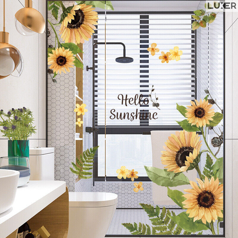 Sticker Autoadeziv Decorativ cu Model Floral: Hello Sushine Sunflower, Multisuprafete, Dimensiuni: 100 x 80 cm, Luxer, Stickere Perete Autocolante Pentru Orice Suprafata cu Flori emag jumbo leroy pepco hornbach jysk luxer [2]