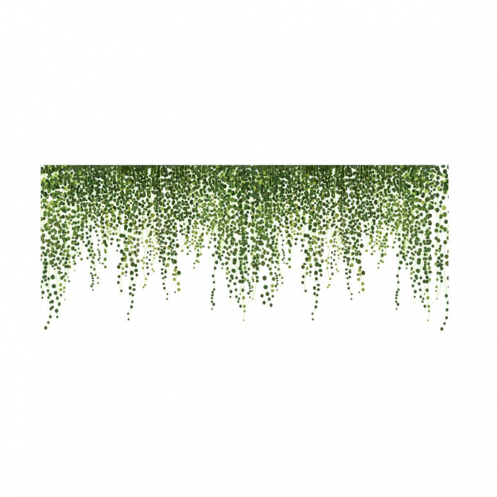 Sticker Decorativ cu Frunze de Iedera Curgatoare Luxer, Autocolant perete Hanging Ivy, 70x30 cm, stickere perete dedeman flori personalizat pepco emag personalizate ieftine natura plante exotice merlin mickey mouse autocolante pentru sufragerie living luxer [8]
