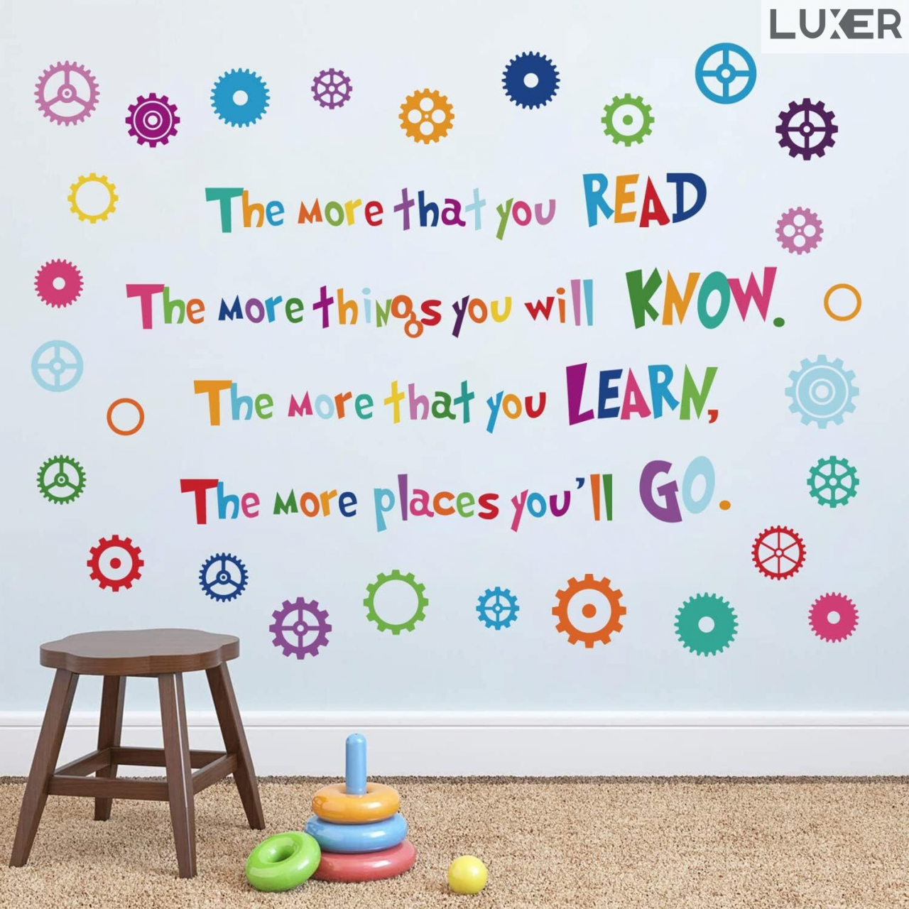 Sticker Decorativ Educativ Autoadeziv Perete/Mobila, Model: The Importance of Reading, Autocolant, Multisprafete, Dimensiuni: 90x70 cm, Dedeman, Jysk, Leroy, EmagLuxer [4]