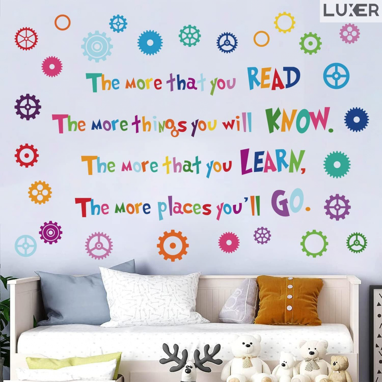 Sticker Decorativ Educativ Autoadeziv Perete/Mobila, Model: The Importance of Reading, Autocolant, Multisprafete, Dimensiuni: 90x70 cm, Dedeman, Jysk, Leroy, EmagLuxer [5]