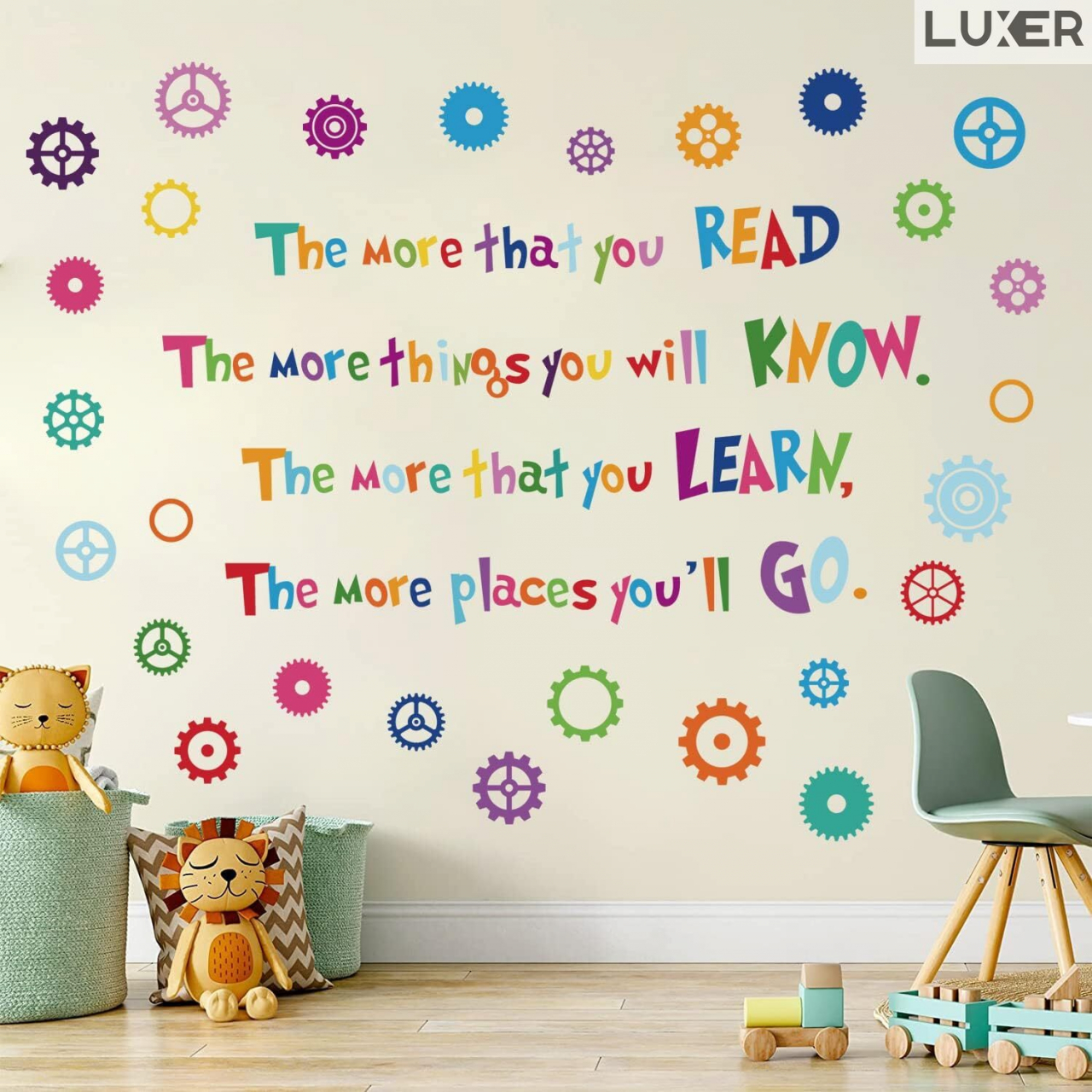 Sticker Decorativ Educativ Autoadeziv Perete/Mobila, Model: The Importance of Reading, Autocolant, Multisprafete, Dimensiuni: 90x70 cm, Dedeman, Jysk, Leroy, EmagLuxer [2]