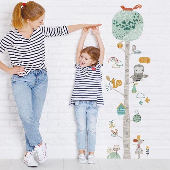 Sticker decorativ Luxer metru autocolant inaltime copii adulti taliometru de perete masurat copii masurator baieti fete diney emag jumbo leroy merlin autocolant animale pasari salbatice [2]