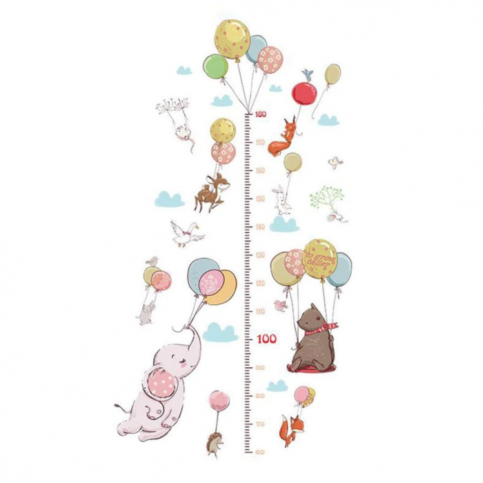 Sticker decorativ Luxer metru autocolant inaltime copii adulti taliometru de perete masurat copii masurator baieti fete diney emag jumbo leroy merlin autocolant animale pasari salbatice [7]