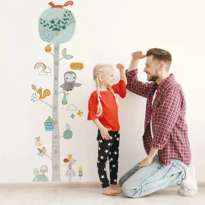 Sticker decorativ Luxer metru autocolant inaltime copii adulti taliometru de perete masurat copii masurator baieti fete diney emag jumbo leroy merlin autocolant animale pasari salbatice [1]