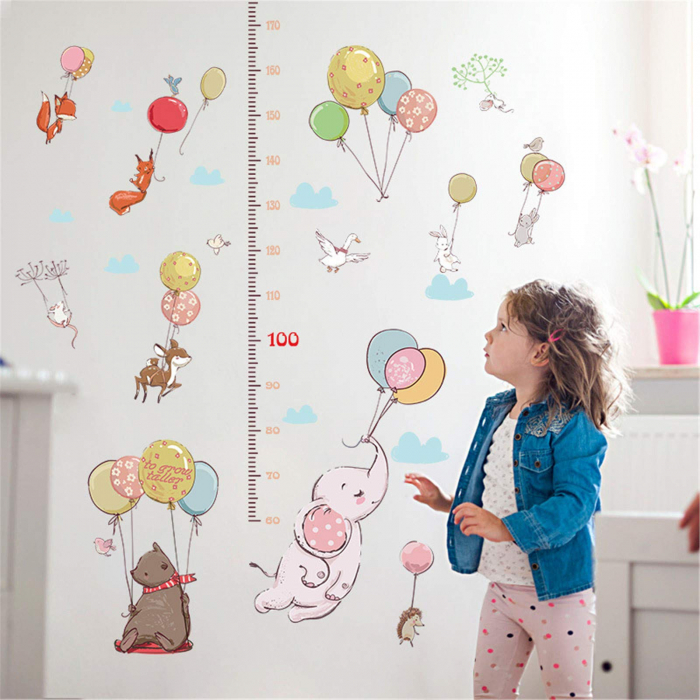 Sticker decorativ Luxer metru autocolant inaltime copii adulti taliometru de perete masurat copii masurator baieti fete diney emag jumbo leroy merlin autocolant animale pasari salbatice [2]