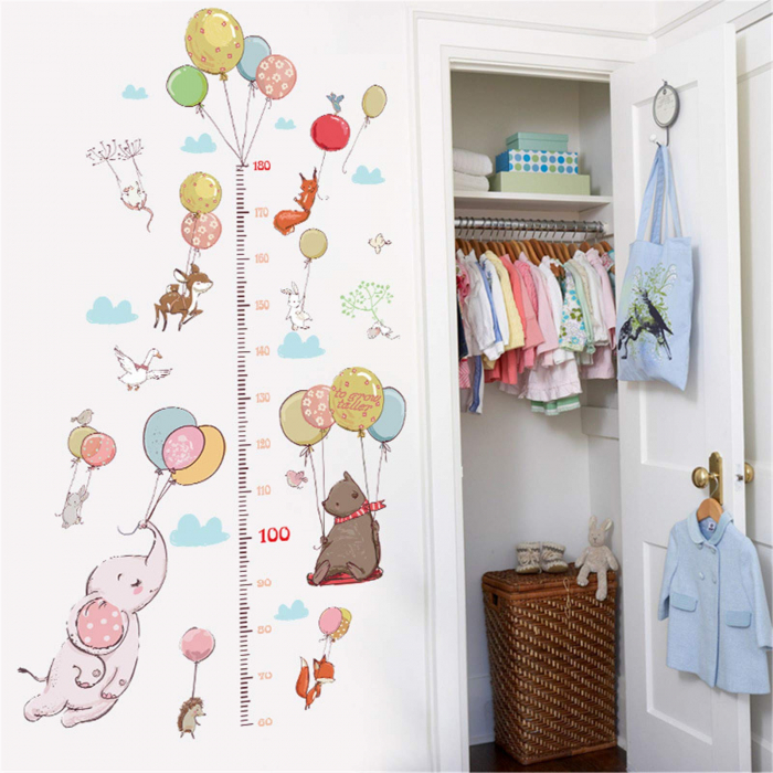Sticker decorativ Luxer metru autocolant inaltime copii adulti taliometru de perete masurat copii masurator baieti fete diney emag jumbo leroy merlin autocolant animale pasari salbatice [6]
