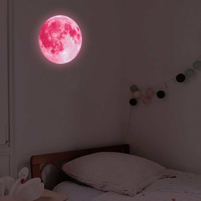 Sticker Glow In The Dark Luxer, Autocolant Luna Fosforescenta, Pamant, 30 cm, stickere pamant terra pentru perete ieftin dormitor sufragerie autocolant emag luxer dedeman leroy globul pamantesc [6]
