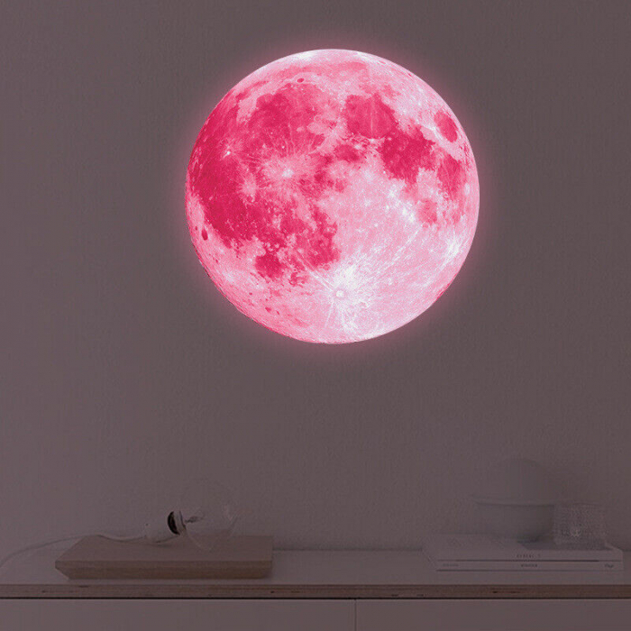 Sticker Glow In The Dark Luxer, Autocolant Luna Fosforescenta, Pamant, 30 cm, stickere pamant terra pentru perete ieftin dormitor sufragerie autocolant emag luxer dedeman leroy globul pamantesc [4]