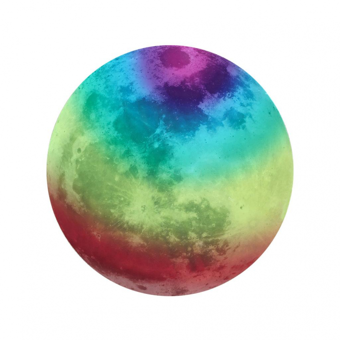 Sticker Glow In The Dark Luxer, Autocolant Luna Fosforescenta, Pamant, 30 cm, stickere pamant terra pentru perete ieftin dormitor sufragerie autocolant emag luxer dedeman leroy globul pamantesc [8]