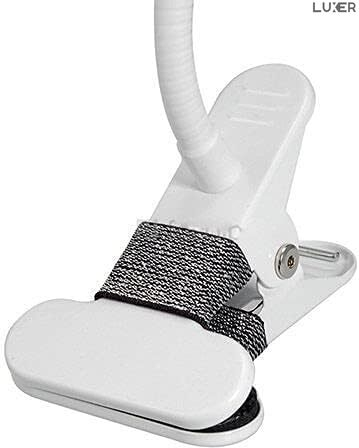 Suport Telefon cu Brat Lung Metalic Flexibil 360° si Clema de Prindere Multisuprafete, Rotativ, Universal, Negru Alb Rosu Albastru, Luxer, pentru [8]