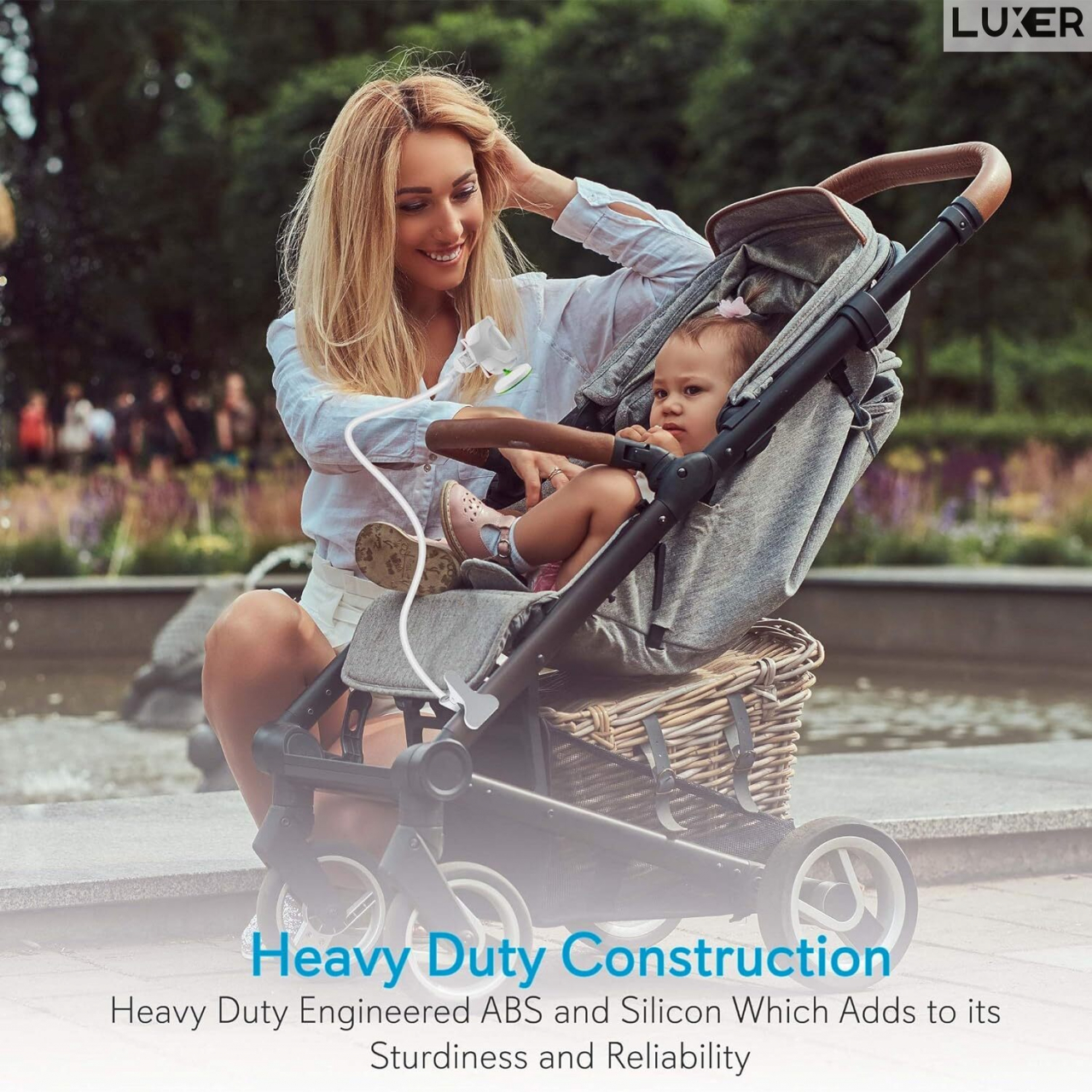 Suport Telefon cu Brat Lung Metalic Flexibil 360° si Clema de Prindere Multisuprafete, Rotativ, Universal, Negru Alb Rosu Albastru, Luxer, pentru [5]