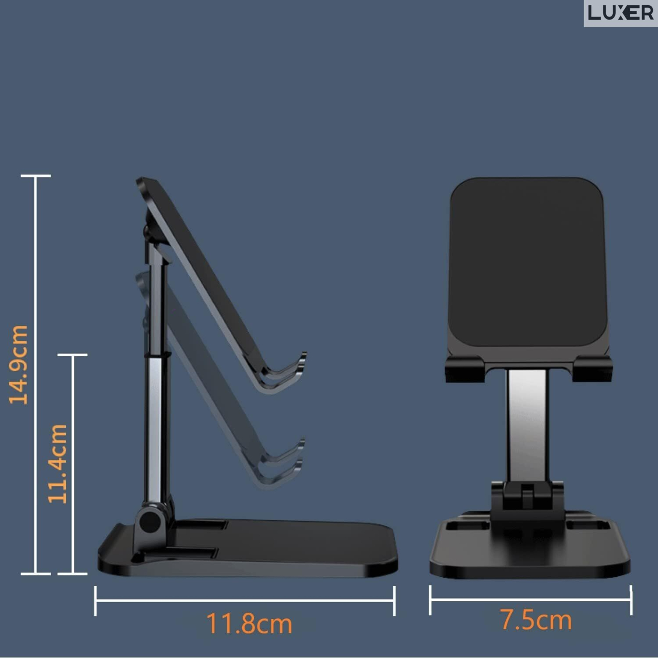Suport universal pliabil Luxer telefon tableta negru premium [11]