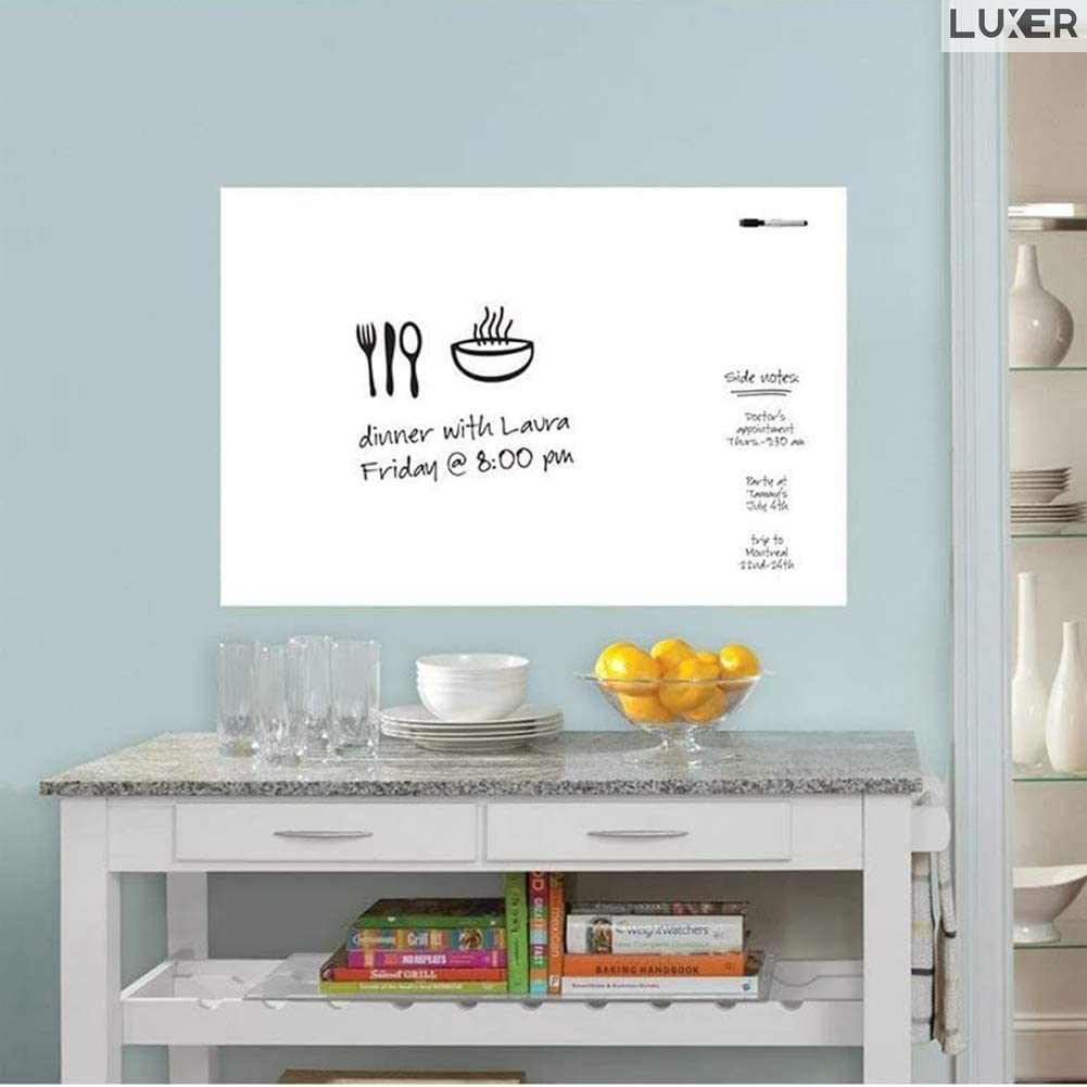 Tabla Scolara Neagra/Alba Tip Sticker Pentru Scris cu Creta sau Marker Luxer, Autocolant, 200x45 cm, Stickere Decorative Autocolante Pentru Bucatarie / Camera Copilului, pentru notite, retete jumbo ikea ieftina pentru interior luxer [4]