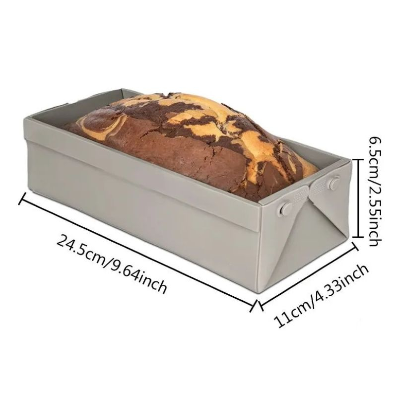 Tavă din silicon gri Luxer cu pereți detașabili, antiaderentă, rezistentă la temperaturi înalte, ideală pentru prăjituri, cheesecake și deserturi. [8]